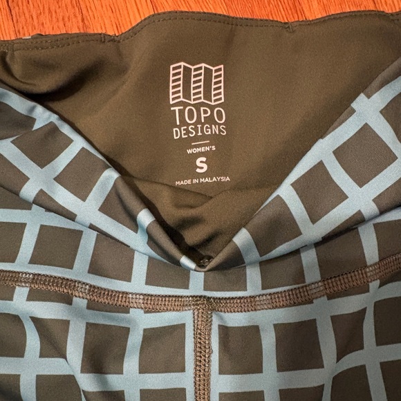 Topo designs Women's Sport bike Shorts - Olive Grid - S - Picture 2 of 3